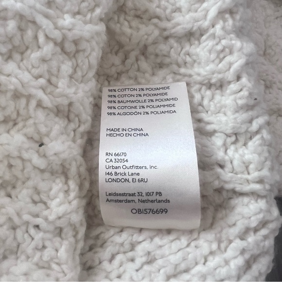 Brand New Free People We The Free Chunky Crew Neck Ivory Sweater Size XS - Picture 10 of 10